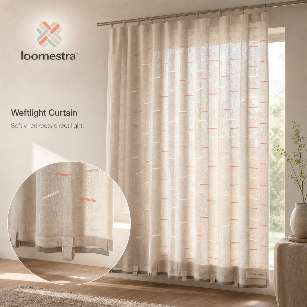 📚 Loomestra™ Bedside Weave Storage Pocket