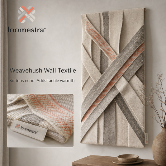 🧵 Loomestra™ Weavehush Layered Wall Textile