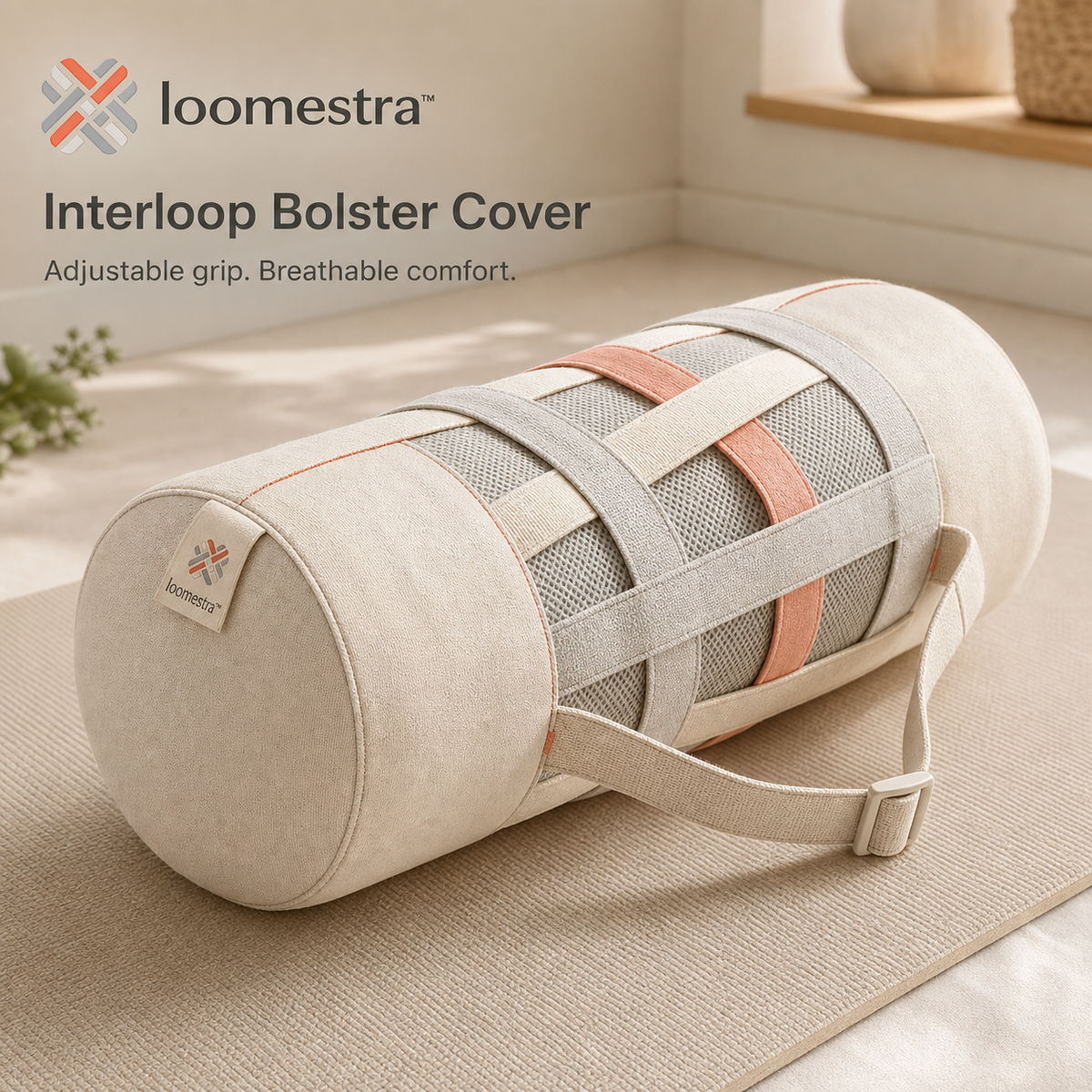 🧘 Loomestra™ Interloop Adjustable Bolster Cover