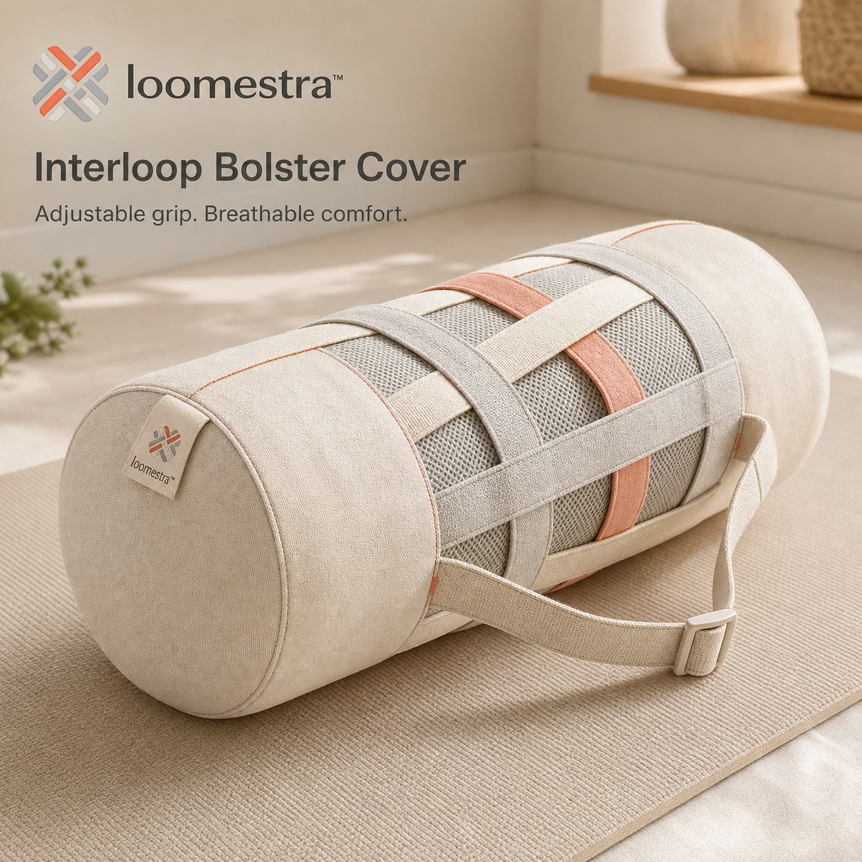 🧘 Loomestra™ Interloop Adjustable Bolster Cover