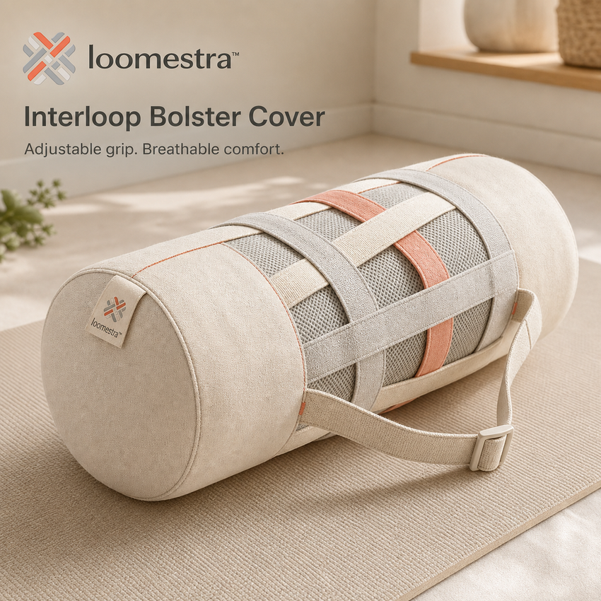 🧘 Loomestra™ Interloop Adjustable Bolster Cover
