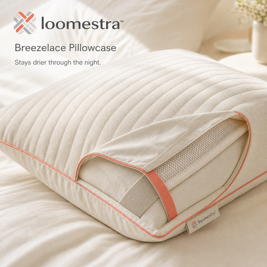 🌙 Loomestra™ Breezelace Ventilated Pillowcase